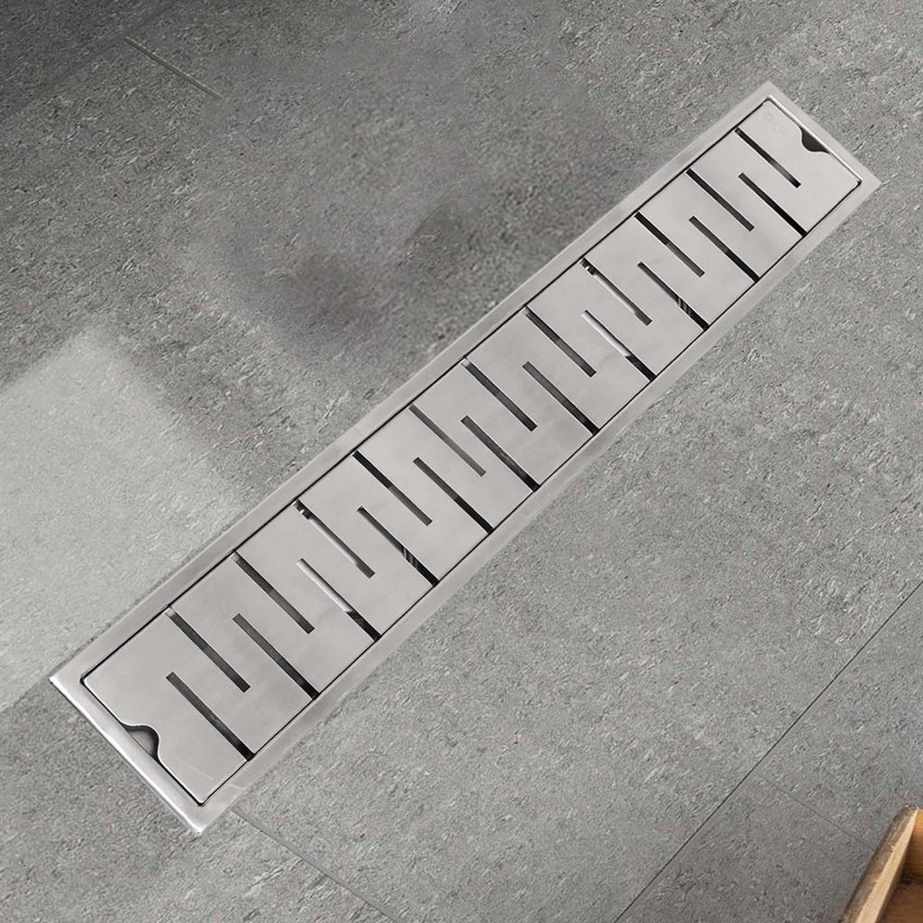 17.7 3.9 Inch String Shower Drain Channel SS304 Floor Drain for Bathroom   Cockroach Trap   D B Bathware       MOKUP 4470915