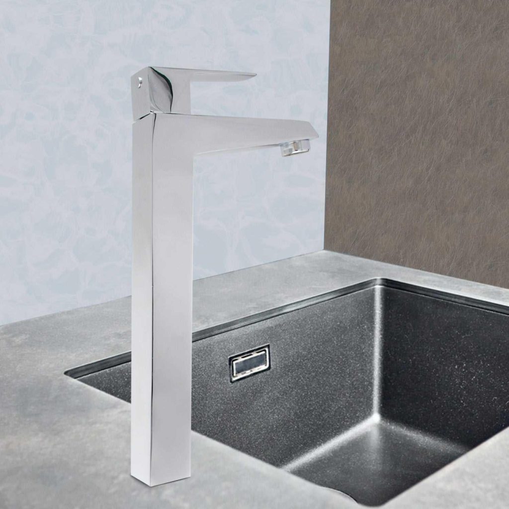 ENIGMA Brass Extended Tall Pillar Cock Tap 11.8 Inch   Wash Basin Sink High Flow   D B Bathware       ENIGMAEXTENDEDTALLPILLARTAP 4472143